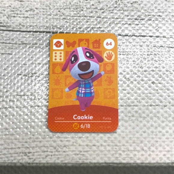 Animal Crossing Amiibo Cookie Mini NFC Card. Scan in Villager ACNH Switch - Picture 1 of 5